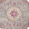 Homeroots 5 ft. Round Gray & Pink Medallion Area Rug 385522 - alternate 3
